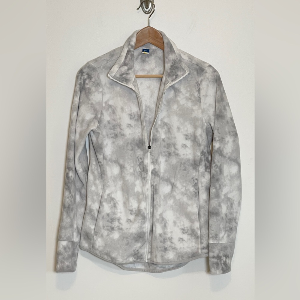 Old Navy Women's Gray Tie-Dye Jacket medium